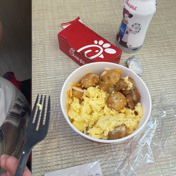 Chick-fil-A - Chicken Hash Brown Scramble Bowl Meal - Fast Food Near Me - Virginia Beach, Virginia