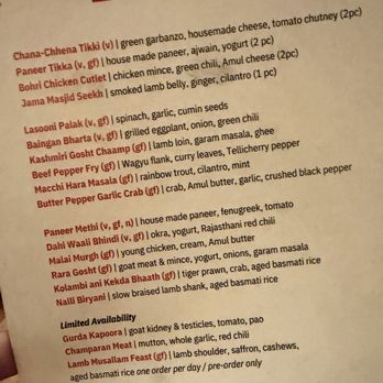 Dhamaka - Current menu, changing soon - Indian Near Me - New York, New York