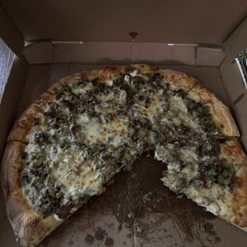 Bella's Pizza Villa - Philly Cheesesteak Pizza (Large-16") - Pizza Near Me - Murrieta, California Bella's Pizza Villa - Philly Cheesesteak Pizza (Large-16") - Pizza Near Me - Murrieta, California