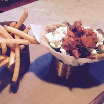 Brassica - Brisket and falafel sandwich! A must have!!! - Mediterranean Near Me - Columbus, Ohio
