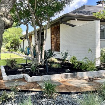 Exquisite Outdoor Solutions - Raised stone bed and paved path - Demolition Services Near Me Exquisite Outdoor Solutions - Raised stone bed and paved path - Demolition Services Near Me