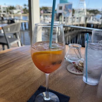 The Cove - View of intercoastal & my White Sangria - Seafood Near Me - Deerfield Beach, Florida The Cove - View of intercoastal & my White Sangria - Seafood Near Me - Deerfield Beach, Florida