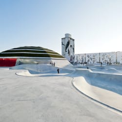 StreetDome - StreetDome outdoor skatepark ...seen from the flow section