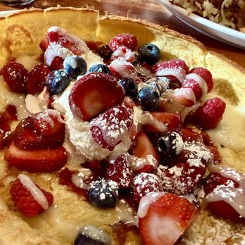 TRUreligion Pancake & Steakhouse - Mixed Berry Dutch Baby, - Steakhouses Near Me - Orem, Utah TRUreligion Pancake & Steakhouse - Mixed Berry Dutch Baby, - Steakhouses Near Me - Orem, Utah