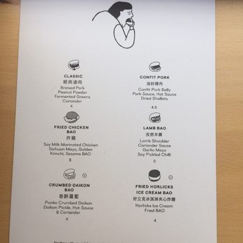BAO - Soho - Bao menu - Taiwanese Near Me - London, XGL BAO - Soho - Bao menu - Taiwanese Near Me - London, XGL
