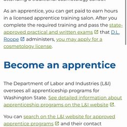Char-Glo School of Beauty - *SCHOOL ALTERNATIVE* Apprenticeship requirements
