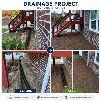 PG Gutters - French Drain & Water Diversion System Installed
This project redirected water away from the foundation to prevent erosion and moisture - Gutter Services Near Me PG Gutters - French Drain & Water Diversion System Installed
This project redirected water away from the foundation to prevent erosion and moisture - Gutter Services Near Me