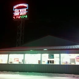 the front of the store at night the front of the store at night