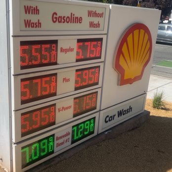 Shell Gas Station - The dumb sign that has CAR WASH numbers where CASH PRICE is supposed to be. - Gas Stations Near Me - San Jose, California Shell Gas Station - The dumb sign that has CAR WASH numbers where CASH PRICE is supposed to be. - Gas Stations Near Me - San Jose, California
