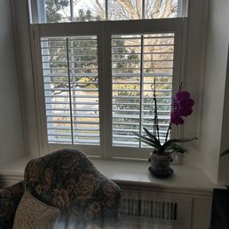 Beautiful living room half shutters! Beautiful living room half shutters!
