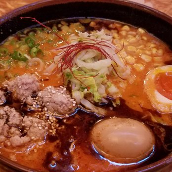 Ramen Tatsu-Ya - #4, Mi-So-Hot with Ajitama (Marinated soft boil egg) - Ramen Near Me - Austin, Texas Ramen Tatsu-Ya - #4, Mi-So-Hot with Ajitama (Marinated soft boil egg) - Ramen Near Me - Austin, Texas