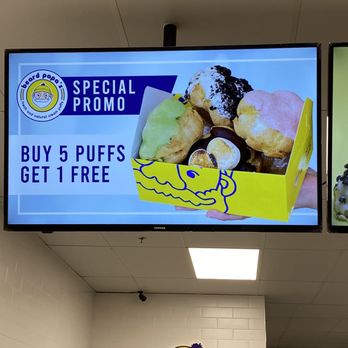 Beard Papa’s - The advertisement screen. - Bakeries Near Me - Clovis, California Beard Papa’s - The advertisement screen. - Bakeries Near Me - Clovis, California