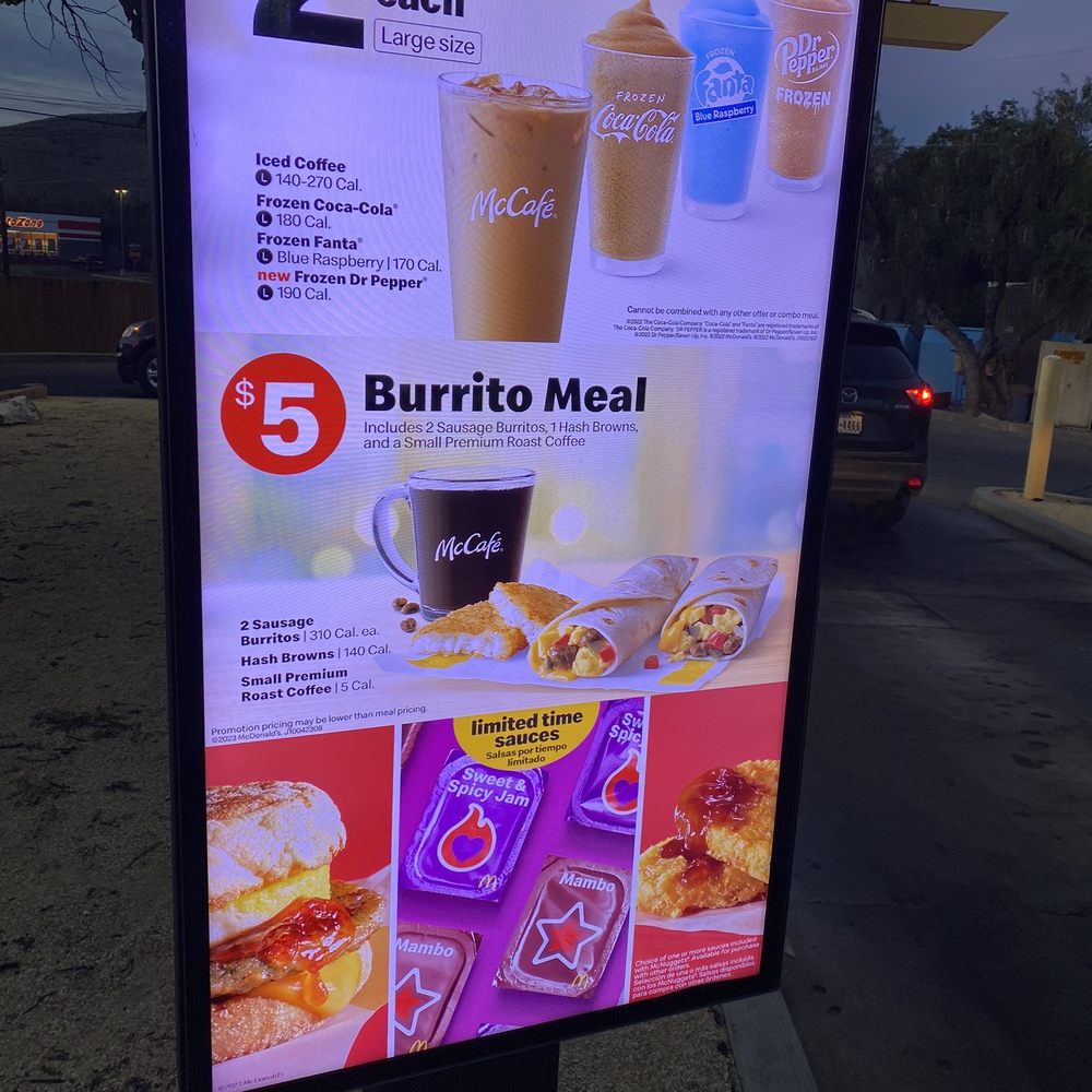 a menu for a coffee drink a menu for a coffee drink