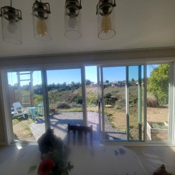 Action Window & Door - Two French doors converted into one large sliding glass door - Windows Installation Near Me - Spring Valley, California