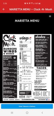 Menu photo 6 Cluck N Mooh Marietta, GA