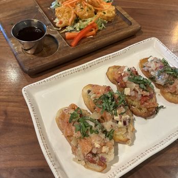 Grillsmith - Countryside - Spicy Thai Shrimp Smoked Salmon Bruschetta - Steakhouses Near Me - Clearwater, Florida