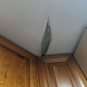 One Day Roofing - Busted roof seam from all of the leakage - Roofing Near Me - Columbia, Maryland
