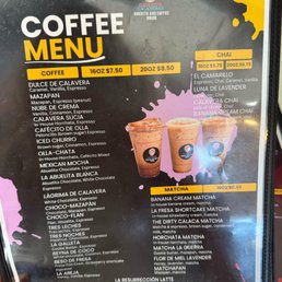 Menu (as of 5/14/26) Menu (as of 5/14/26)