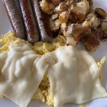 The Griddle - Two Eggs Your Way and sausage - Breakfast & Brunch Near Me - Cranston, Rhode Island