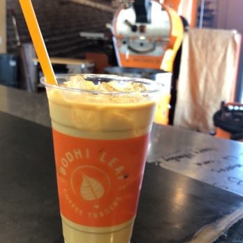 Bodhi Leaf Coffee Traders - Hazelnut latte w/ oat milk - Coffee & Tea Near Me - Orange, California Bodhi Leaf Coffee Traders - Hazelnut latte w/ oat milk - Coffee & Tea Near Me - Orange, California