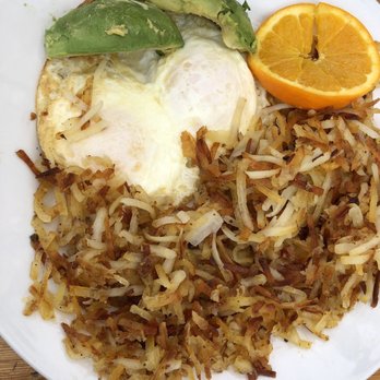 Shorehouse Kitchen - Two egg breakfast with a side of hash browns and avocado - Coffee & Tea Near Me - La Jolla, California