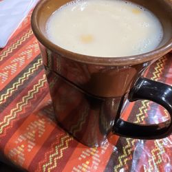 Emanuel Restaurante Latino - Atol de elote (Mayan corn base hot drink)