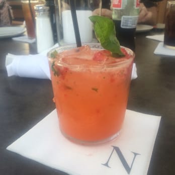 Nick's Manhattan Beach - Strawberry Basil Margarita = strong tequila = love - American Near Me - Manhattan Beach, California Nick's Manhattan Beach - Strawberry Basil Margarita = strong tequila = love - American Near Me - Manhattan Beach, California