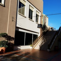 Inside the shopping center.