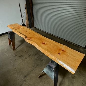 B & B Drum Sanding - Custom slab for outdoor bar top table - Refinishing Services Near Me B & B Drum Sanding - Custom slab for outdoor bar top table - Refinishing Services Near Me