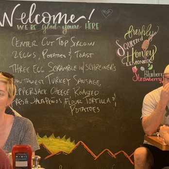 Matt's Big Breakfast - Back wall chalkboard menu (bathrooms r behind) - Breakfast & Brunch Near Me - Phoenix, Arizona Matt's Big Breakfast - Back wall chalkboard menu (bathrooms r behind) - Breakfast & Brunch Near Me - Phoenix, Arizona