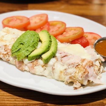 Cafe De Olla - Turkey and avocado omelet with tomatoes - American Near Me - Monrovia, California