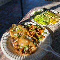 Taqueria El Bebe - Asada, al pastor, chorizo tacos