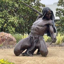 There was no plaque to give this man's story but he appears to be indigenous