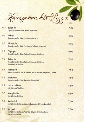 Menu photo 1 Taverne Athen Eschenlohe, BY