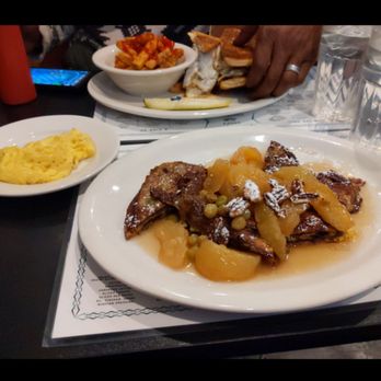 Perly's - Jewbano sandwich with fries and Cinnamon babka french toast with eggs. - Delis Near Me - Richmond, Virginia Perly's - Jewbano sandwich with fries and Cinnamon babka french toast with eggs. - Delis Near Me - Richmond, Virginia