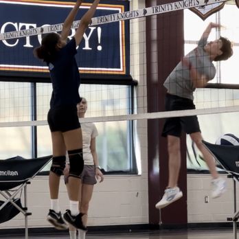 The Lab Volleyball Training - Athletes at Hitting & Blocking Camp - Sports Clubs Near Me The Lab Volleyball Training - Athletes at Hitting & Blocking Camp - Sports Clubs Near Me
