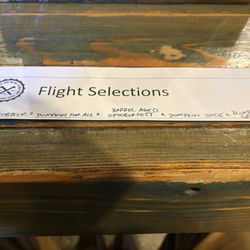 Tin Bridge Brewing Company - Flight selection for the day!!