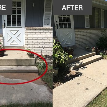 Thiermann Mudjacking - Mudjacking of a front sidewalk in Fredonia, Wisconsin - Masonry/Concrete Near Me Thiermann Mudjacking - Mudjacking of a front sidewalk in Fredonia, Wisconsin - Masonry/Concrete Near Me