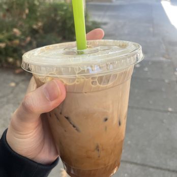 Boichik Bagels - chocolate malted iced coffee (oat milk) - Bagels Near Me - Berkeley, California