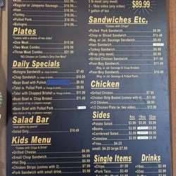 R&R BBQ - Menu on 10/1/2026