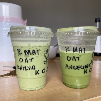 Kozy - Raspberry Matcha with Oat Milk - Coffee & Tea Near Me - Goleta, California