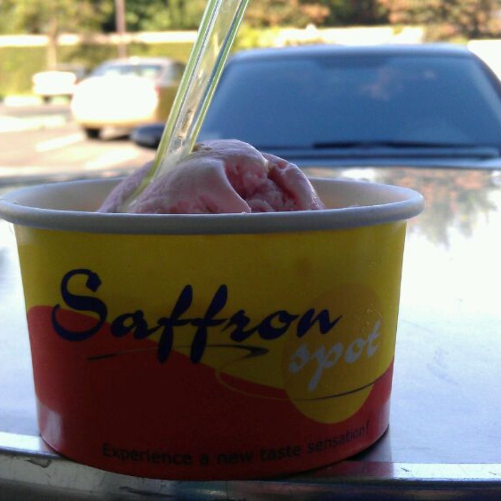 Saffron Spot - Gulkand flavor - Desserts Near Me - Artesia, California Saffron Spot - Gulkand flavor - Desserts Near Me - Artesia, California