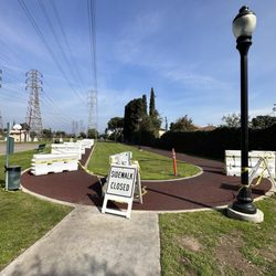 Portion of the walking path is closed