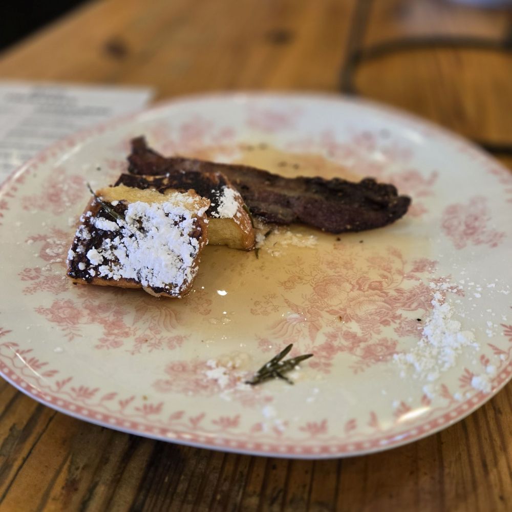 The Rustic - That French toast has rosemary added to it and it was off putting.  It didn't work for me. - New American Near Me - Dallas, Texas