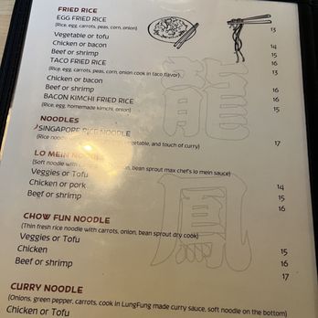 Lungfung wok N grill - Fried Rice & Noodle options menu - Chinese Near Me - Lake Oswego, Oregon Lungfung wok N grill - Fried Rice & Noodle options menu - Chinese Near Me - Lake Oswego, Oregon