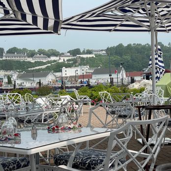 The Carriage House - More views of outdoor patio of the restaurant - New American Near Me - Mackinac Island, Michigan