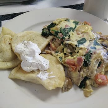 Old Croydon Cafe - Pierogies and procioutto, guoda, spinach omlette. Fancy! - Breakfast & Brunch Near Me - Croydon, Pennsylvania