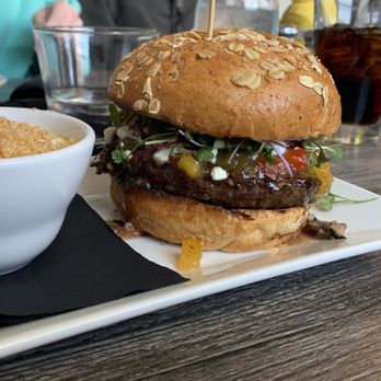 Eclectic Bar and Grill - Mushroom burger - Burgers Near Me - Silverthorne, Colorado Eclectic Bar and Grill - Mushroom burger - Burgers Near Me - Silverthorne, Colorado
