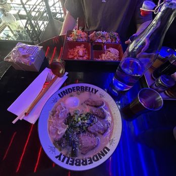 Underbelly - Belly of the Beast Ramen $15 and the Meat Eaters Bento Box $15 - Bars Near Me - San Diego, California