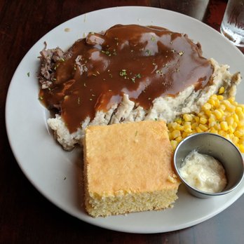 Angry Goldfish Pub And Eatery - Pot Roast. Good, but way too carb-heavy. They should sub out some grains for some vegetables. - Pubs Near Me - Des Moines, Iowa Angry Goldfish Pub And Eatery - Pot Roast. Good, but way too carb-heavy. They should sub out some grains for some vegetables. - Pubs Near Me - Des Moines, Iowa